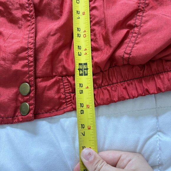 Vintage 90s Womens Size Large Nylon Track Jacket Southwestern Beaded Embellished - Picture 7 of 11